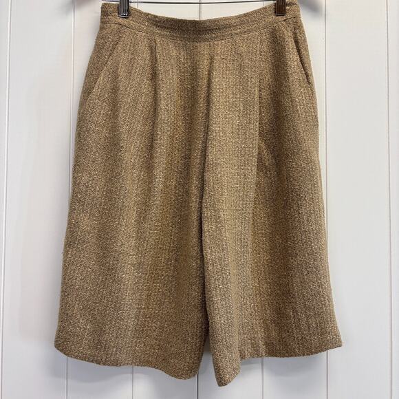 Anne Klein Pants - Vintage Classics by Anne Klein 90s Academia Shorts Size 10 Tan Preppy Minimalist